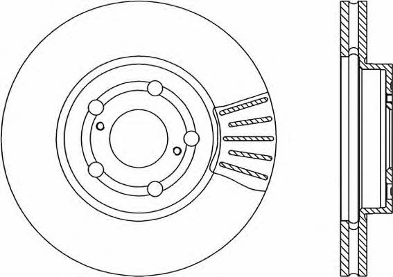 Open parts BDR1840.20 Innenbelüftete Bremsscheibe vorne BDR184020: Kaufen Sie zu einem guten Preis in Polen bei 2407.PL!