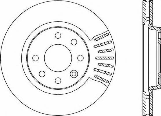 Open parts BDR1845.20 Front brake disc ventilated BDR184520: Buy near me in Poland at 2407.PL - Good price!