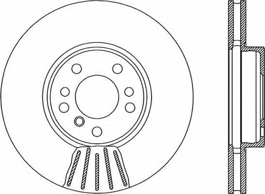 Open parts BDR1903.20 Front brake disc ventilated BDR190320: Buy near me in Poland at 2407.PL - Good price!