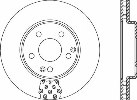 Open parts BDR1916.20 Front brake disc ventilated BDR191620: Buy near me in Poland at 2407.PL - Good price!