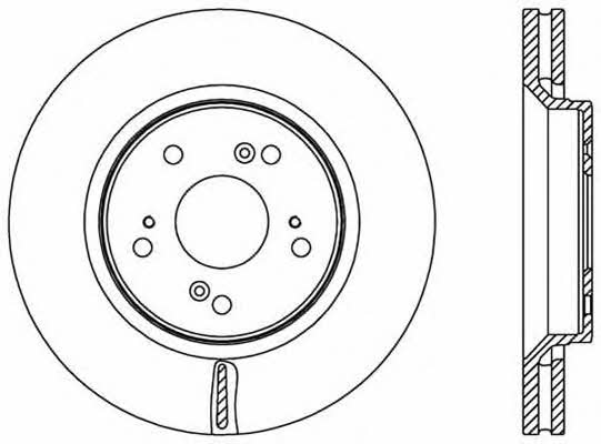 Open parts BDR2516.20 Front brake disc ventilated BDR251620: Buy near me in Poland at 2407.PL - Good price!