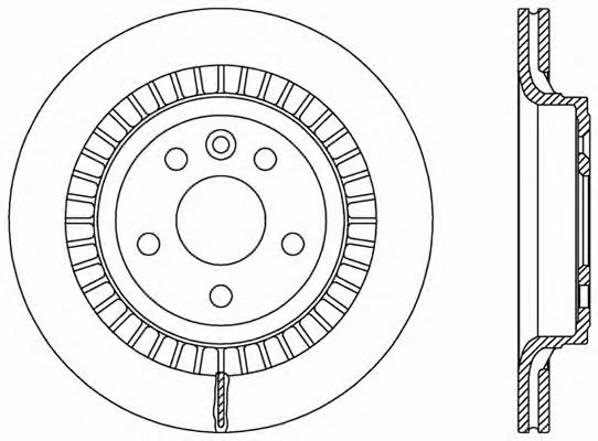 Open parts BDR2520.20 Rear ventilated brake disc BDR252020: Buy near me at 2407.PL in Poland at an Affordable price!