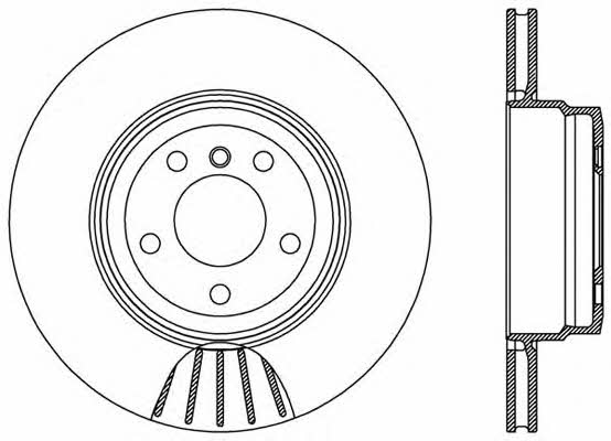 Open parts BDR2545.20 Rear ventilated brake disc BDR254520: Buy near me in Poland at 2407.PL - Good price!