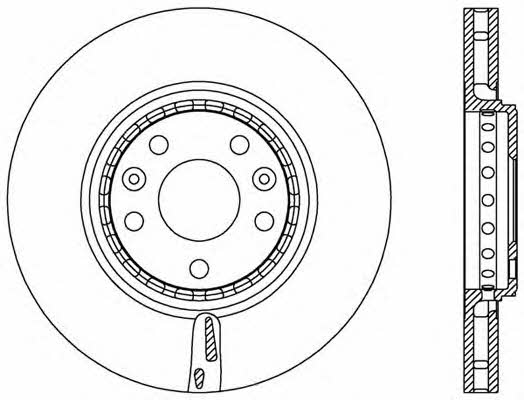 Open parts BDR2547.20 Front brake disc ventilated BDR254720: Buy near me in Poland at 2407.PL - Good price!
