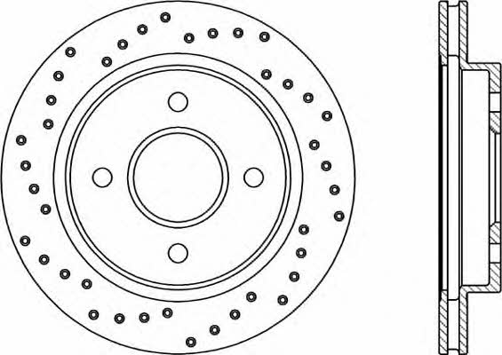 Open parts BDRS1185.25 Rear ventilated brake disc BDRS118525: Buy near me at 2407.PL in Poland at an Affordable price!