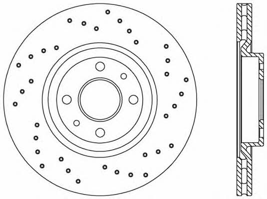Open parts BDRS1231.25 Front brake disc ventilated BDRS123125: Buy near me in Poland at 2407.PL - Good price!