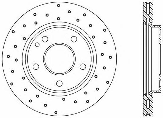 Open parts BDRS1700.25 Front brake disc ventilated BDRS170025: Buy near me at 2407.PL in Poland at an Affordable price!