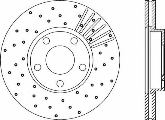 Open parts BDRS1732.25 Front brake disc ventilated BDRS173225: Buy near me in Poland at 2407.PL - Good price!
