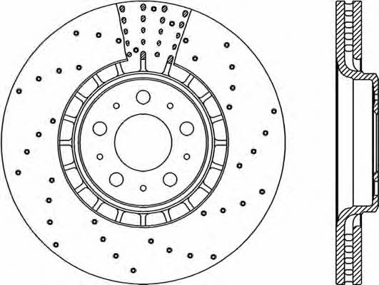 Open parts BDRS1977.25 Диск гальмівний передній вентильований BDRS197725: Приваблива ціна - Купити у Польщі на 2407.PL!