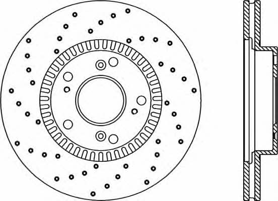 Open parts BDRS2162.25 Front brake disc ventilated BDRS216225: Buy near me in Poland at 2407.PL - Good price!