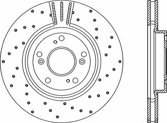Open parts BDRS2209.25 Front brake disc ventilated BDRS220925: Buy near me in Poland at 2407.PL - Good price!