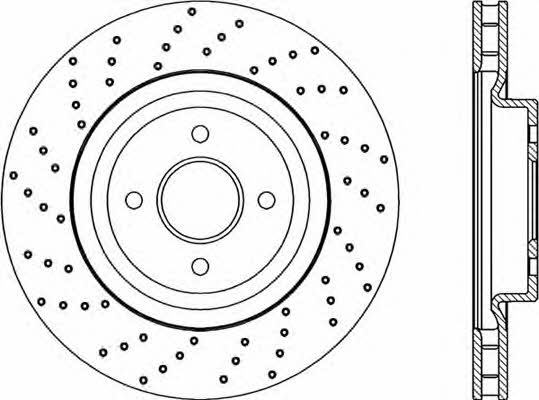 Open parts BDRS2225.25 Front brake disc ventilated BDRS222525: Buy near me in Poland at 2407.PL - Good price!