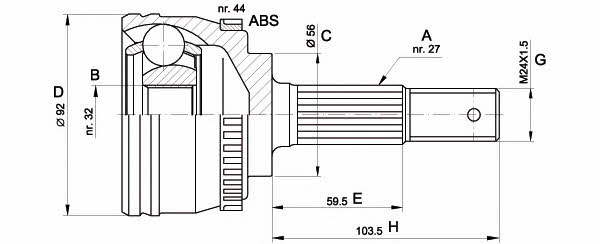 Open parts CVJ5339.10 Шарнир равных угловых скоростей (ШРУС) CVJ533910: Отличная цена - Купить в Польше на 2407.PL!