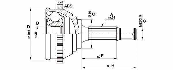 Open parts CVJ5357.10 Шарнир равных угловых скоростей (ШРУС) CVJ535710: Отличная цена - Купить в Польше на 2407.PL!