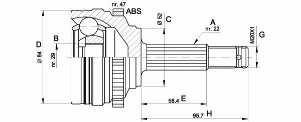 Open parts CVJ5388.10 Wellengelenk CVJ538810: Kaufen Sie zu einem guten Preis in Polen bei 2407.PL!