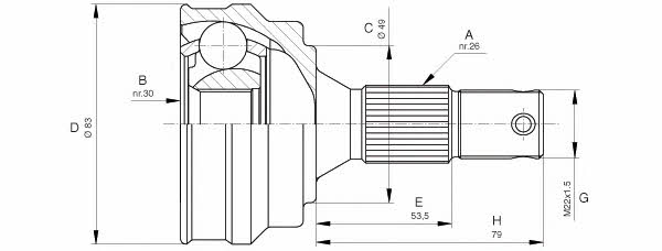 Open parts CVJ5051.10 Przegub homokinetyczny CVJ505110: Dobra cena w Polsce na 2407.PL - Kup Teraz!