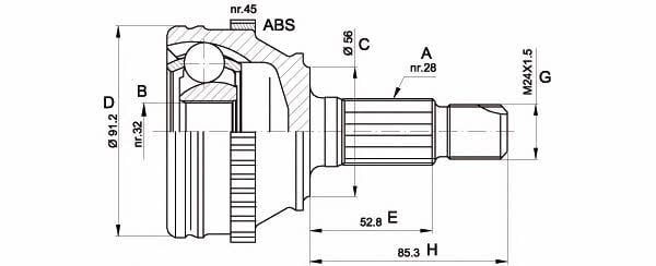 Open parts CVJ5089.10 Przegub homokinetyczny CVJ508910: Atrakcyjna cena w Polsce na 2407.PL - Zamów teraz!