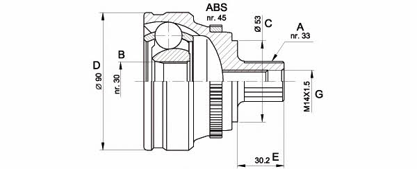 Open parts CVJ5110.10 Wellengelenk CVJ511010: Kaufen Sie zu einem guten Preis in Polen bei 2407.PL!