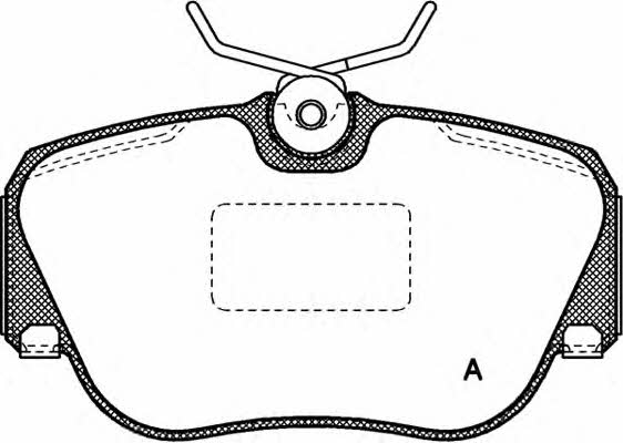 Open parts BPA0284.00 Brake Pad Set, disc brake BPA028400: Buy near me in Poland at 2407.PL - Good price!