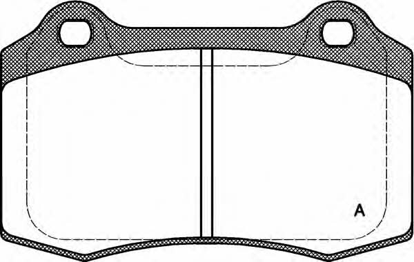 Open parts BPA0434.30 Гальмівні колодки, комплект BPA043430: Приваблива ціна - Купити у Польщі на 2407.PL!