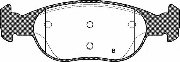 Open parts BPA0588.11 Гальмівні колодки, комплект BPA058811: Приваблива ціна - Купити у Польщі на 2407.PL!