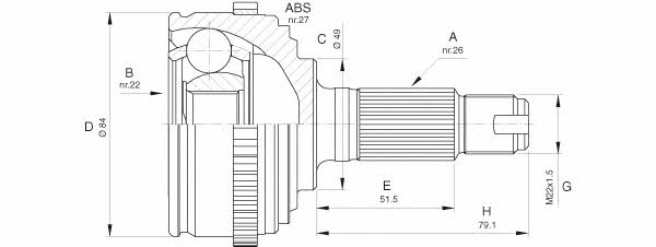 Open parts CVJ5475.10 Wellengelenk CVJ547510: Kaufen Sie zu einem guten Preis in Polen bei 2407.PL!