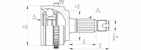 Open parts CVJ5511.10 Шарнир равных угловых скоростей (ШРУС) CVJ551110: Отличная цена - Купить в Польше на 2407.PL!