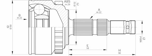 Open parts CVJ5519.10 Шарнир равных угловых скоростей (ШРУС) CVJ551910: Отличная цена - Купить в Польше на 2407.PL!