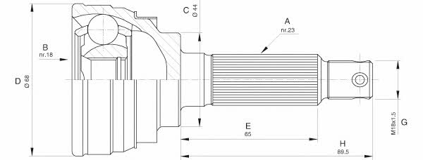 Open parts CVJ5584.10 CV joint CVJ558410: Buy near me in Poland at 2407.PL - Good price!