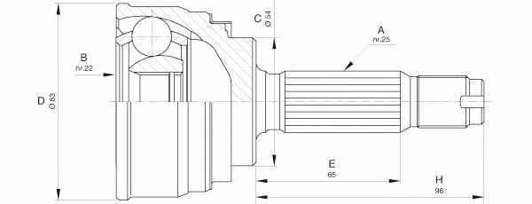 Open parts CVJ5608.10 Przegub homokinetyczny CVJ560810: Atrakcyjna cena w Polsce na 2407.PL - Zamów teraz!