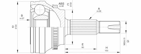 Open parts CVJ5659.10 Шарнир равных угловых скоростей (ШРУС) CVJ565910: Отличная цена - Купить в Польше на 2407.PL!