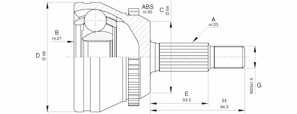 Open parts CVJ5660.10 Wellengelenk CVJ566010: Kaufen Sie zu einem guten Preis in Polen bei 2407.PL!