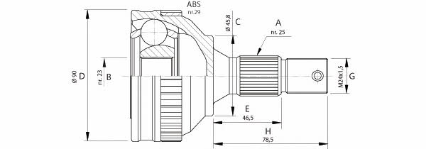 Open parts CVJ5175.10 Wellengelenk CVJ517510: Kaufen Sie zu einem guten Preis in Polen bei 2407.PL!