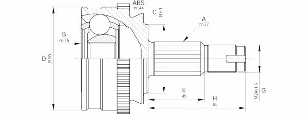 Open parts CVJ5186.10 Przegub homokinetyczny CVJ518610: Dobra cena w Polsce na 2407.PL - Kup Teraz!