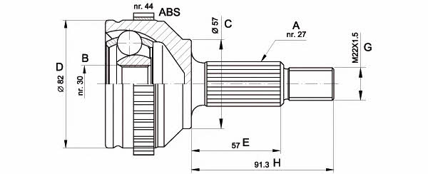 Open parts CVJ5201.10 CV joint CVJ520110: Buy near me in Poland at 2407.PL - Good price!