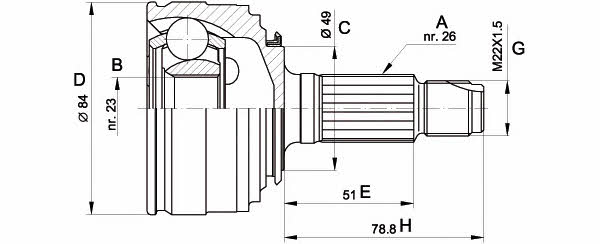 Open parts CVJ5218.10 Шарнир равных угловых скоростей (ШРУС) CVJ521810: Отличная цена - Купить в Польше на 2407.PL!