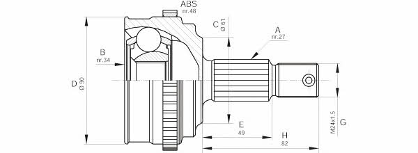 Open parts CVJ5220.10 Wellengelenk CVJ522010: Kaufen Sie zu einem guten Preis in Polen bei 2407.PL!