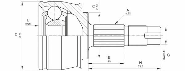 Open parts CVJ5291.10 Przegub homokinetyczny CVJ529110: Dobra cena w Polsce na 2407.PL - Kup Teraz!