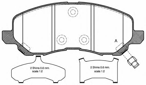 Open parts BPA0804.31 Brake Pad Set, disc brake BPA080431: Buy near me in Poland at 2407.PL - Good price!