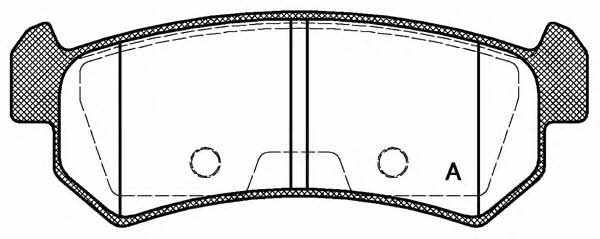 Open parts BPA1048.00 Гальмівні колодки, комплект BPA104800: Приваблива ціна - Купити у Польщі на 2407.PL!