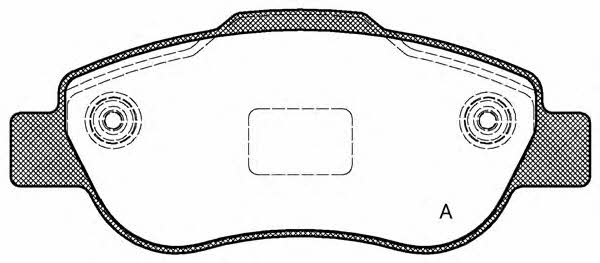 Open parts BPA1100.00 Тормозные колодки дисковые, комплект BPA110000: Отличная цена - Купить в Польше на 2407.PL!