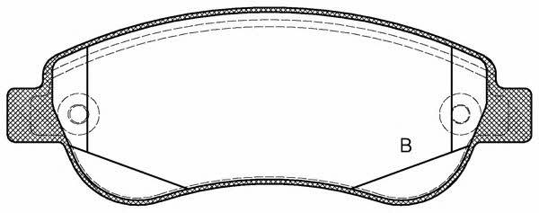 Open parts BPA1289.02 Гальмівні колодки, комплект BPA128902: Приваблива ціна - Купити у Польщі на 2407.PL!