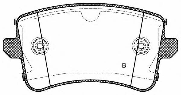 Open parts BPA1343.20 Гальмівні колодки, комплект BPA134320: Приваблива ціна - Купити у Польщі на 2407.PL!