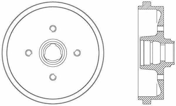 Open parts BAD9010.40 Brake drum BAD901040: Buy near me at 2407.PL in Poland at an Affordable price!
