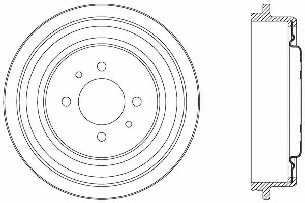 Open parts BAD9042.20 Rear brake drum BAD904220: Buy near me in Poland at 2407.PL - Good price!