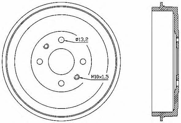 Open parts BAD9043.10 Brake drum BAD904310: Buy near me at 2407.PL in Poland at an Affordable price!