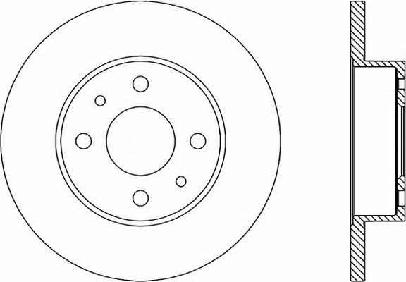 Open parts BDA1229.10 Unventilated front brake disc BDA122910: Buy near me in Poland at 2407.PL - Good price!