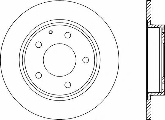 Open parts BDA1282.10 Bremsscheibe hinten, unbelüftet BDA128210: Kaufen Sie zu einem guten Preis in Polen bei 2407.PL!