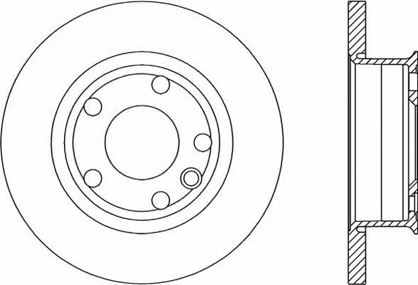 Open parts BDA1588.10 Unventilated front brake disc BDA158810: Buy near me in Poland at 2407.PL - Good price!