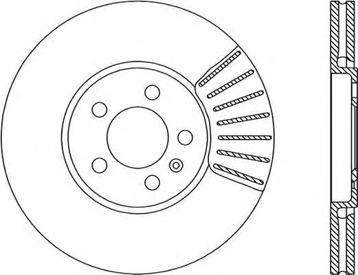 Open parts BDA1591.20 Front brake disc ventilated BDA159120: Buy near me at 2407.PL in Poland at an Affordable price!
